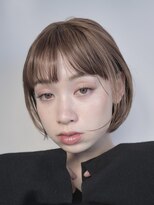 ソラ 表参道(SORA)&nbsp;[SORA見藤]シアーブラウン　ワイドバング　ミニボブ