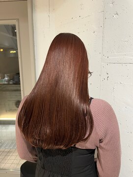 ラミ(L'ami) 【矢後あやこ】大人ロブヘアxこっくり深みチョコレートブラウン