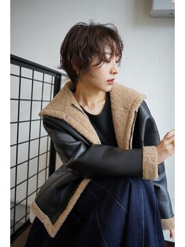 スミス 秋葉原(Smith) ショートパーマ/大人ショート/20代30代/ダークアッシュ