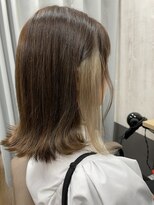 テーラヘアー 四街道店(TELA HAIR) イヤリングカラー×ベージュ【TELAHAIR 四街道】