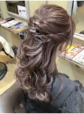 ハーフアップ