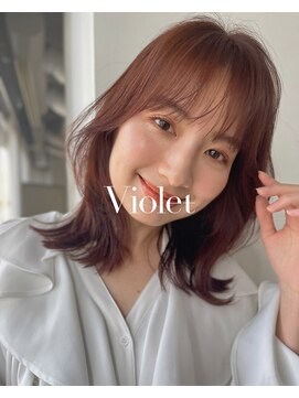 バイオレット 表参道店(Violet) くびれレイヤー小顔カット大人ガーリーチョコレートモード