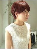 カシスレッドXマッシュショート