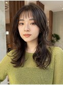 顔周りレイヤー レイヤーパーマ レイヤーカット イルミナカラー