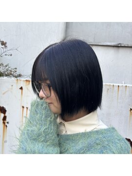 アッシュ 中目黒店(Ash) ボブ×ネイビーグレーカラー！