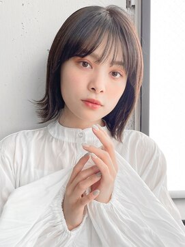 アグノス 青山(Agnos) 縮毛矯正 くびれヘア レイヤーカット 地毛風カラー