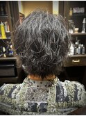 サーフカール　メンズミディアムパーマ　スパイラルパーマ　池袋