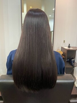 アーク シエル(Ark Ciel) 20代30代40代小顔レイヤーストレートヘア×ショコラアッシュ