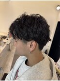 人生初ツイストスパイラルパーマ