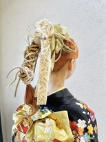 【ポニーテール】成人式/卒業式/結婚式/ヘアセット/アレンジ