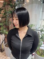 ヘアーアンドメイク ビス(HAIR&MAKE bis)&nbsp;顎ラインボブ/切りっぱなしボブ【NOKA】