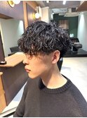 シャドウパーマ/メンズ/メンズパーマ/フェザーショート
