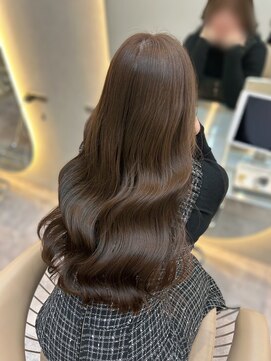 ハローバイシー 仙台(Hello by Sea) ベージュブラウン×韓国くびれヘア[夏/レイヤー/グレージュ]仙台