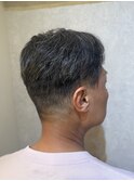 渋めツーブロック