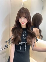 ロンド レア 天神大名店(Lond Le’a)&nbsp;ミディアムヘアデザインカラーフェイスフレーミング暗めカラー