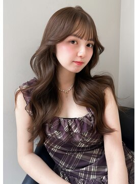 ボタン テンジン(VOTAN tenjin) 【votan_はまひ】オリーブベージュ/ロングヘア/レイヤー/韓国