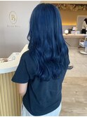 【ハイトーンカラー】艶感たっぷりブルーカラー