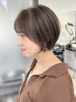 ジービージー前橋ミュグ(GBG前橋mugu)&nbsp;くびれショートボブ40代50代グレイカラー白髪染め白髪ぼかし