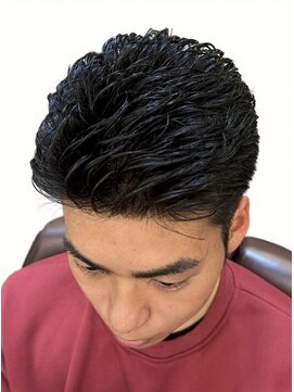 銀座マツナガ 神田店 20代30代ツーブロック刈り上げショートパーマ