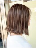 【ハイライト】透明感ボブ【【小倉北区神岳／メディアドーム】】
