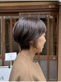 30代40代50代くびれショート似合わせ小顔カット前髪あり