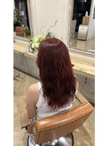 リグ ヘアアンドデザイン(LiG hair&design)&nbsp;ワインレッドカラー