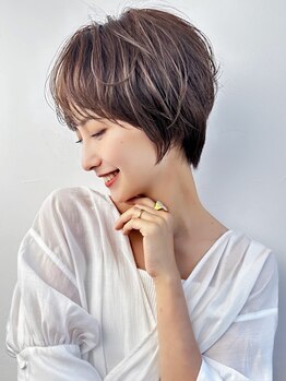 髪質改善&トリートメント over hair 池袋店【2月27日OPEN(予定)】の写真/【池袋駅☆】一人ひとりに合わせた小顔魅せカット&髪質改善◎顔と頭の形に合わせたショートstyleをご提案!