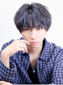 シースルーマッシュ　シャドウパーマ　ゆるふわ