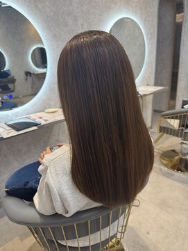 モアナ バイ ラナ 甚目寺店(MoanA BY LANA) 大人かわいい/ボブ/美髪/艶髪/ミルクティーベージュ/縮毛矯正