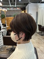 エルズ 大宮店(ailes)&nbsp;大宮/ミルクティーブロンド/ダークブルー/デジタルパーマ