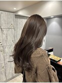 オリーブブラウン くすみブラウン 透明感カラー 髪質改善 艶髪