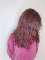 ヘアープレイス ピリオドアック(Hair Place .Acc) ロングヘア×ベリーピンク