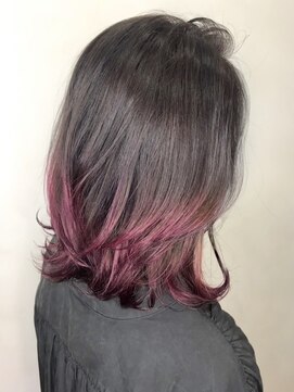 オースト ヘアー ステラ 新宿店(Aust hair Stella) グラデーション*モノトーングレージュ×ピンクバイオレットTK
