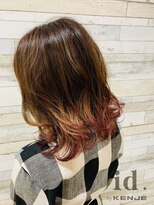 アイディー バイ ケンジ(id. by KENJE) 裾カラーふんわりボブ