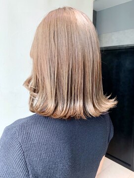 アルバム 銀座(ALBUM GINZA) ナチュラルベージュ_オリーブカラーハイライトカラー_ba308481