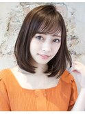 【艶チョコレートブラウン×レイヤーボブ】