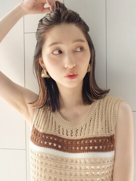 アイティー バイ アルバム 浦和店(IT by ALBUM) お団子アレンジ_ホワイトアッシュエアリーミディ_88048