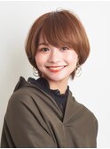 大人可愛い20代30代40代ショートボブ・丸みのショート 池袋