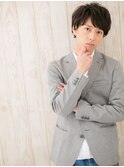 20代30代40代ビジネス束感ダークアッシュマッシュパーマd仙台