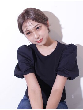 ヨファヘアー 岡本店(YOFA hair) 大人かわいい小顔ショートペールベージュ0905