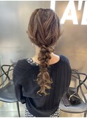 編みおろしヘアセット