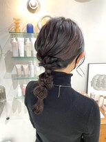 ヘアー アイス カンナ(HAIR ICI Canna)&nbsp;王道で可愛い！ふわふわ編み下ろしアレンジ！