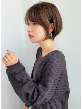 ガーデン オオタカノモリ(garden otakanomori) 大人カジュアルな時短ヘア丸みショートボブ