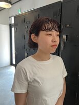 ヘアーアイストゥーレ(HAIR ICI TRE)&nbsp;ボブパーマ　ディープレッド　担当東川内遥
