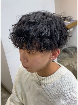 グリーン 高田馬場(green) 刈り上げマッシュ×波巻きパーマ
