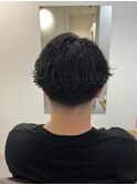 波巻パーマ/波打ちパーマ/刈り上げショート