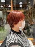 ショート×レッドブラウン