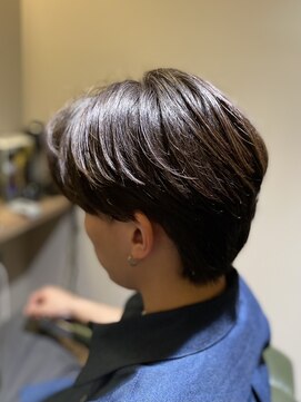 エクファフォーメン(EX-FA FOR MEN) ダークアッシュ/アッシュブラック/カルマパーマ/ベリーショート