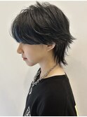 中性ウルフカット スッキリウルフカット