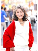 【えがお美容室 奈良店】50代60代に人気☆グレイヘアミディアム